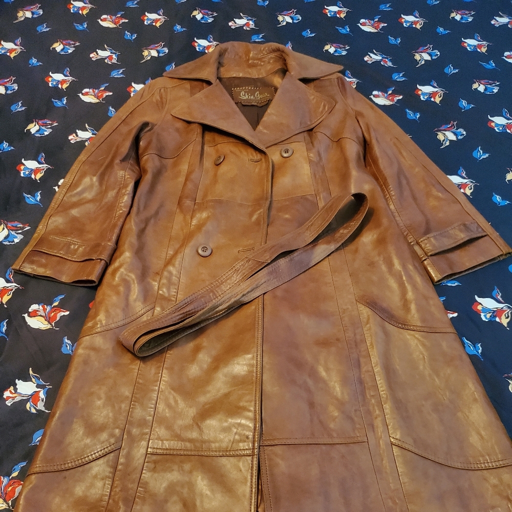 Vintage Leather Trench